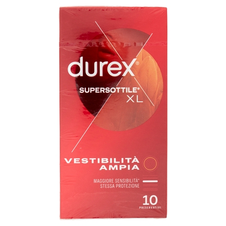 durex Supersottile* XL 10 Preservativi